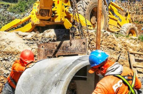 FOVIAL continúa los trabajos para la instalación de tuberías en el tramo entre río Chiquito y Miramundo