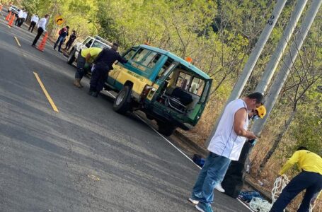 Accidente de tránsito en Longitudinal del Norte en sector de Sensuntepeque deja una persona fallecida y dos lesionados