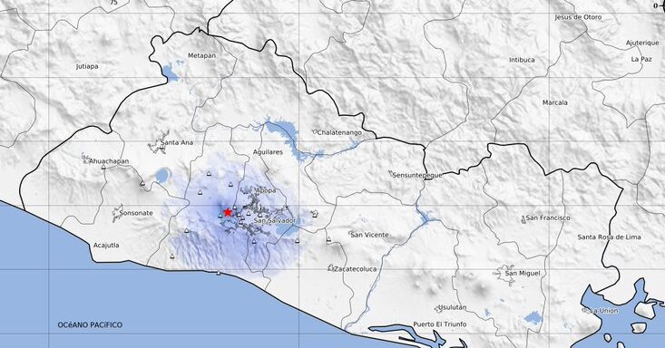 Medio Ambiente registra un sismo de 2.7 en Nueva San Salvador