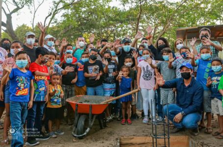 Colocan primera piedra de CUBO en cantón El Tamarindo de La Unión