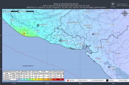 Presidente Bukele reporta sismo de 6.7 en el territorio salvadoreño