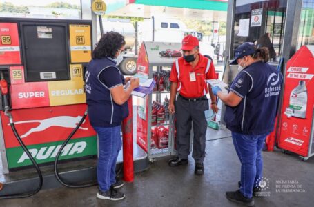 Defensoría del Consumidor constata cumplimiento de precios en gasolineras
