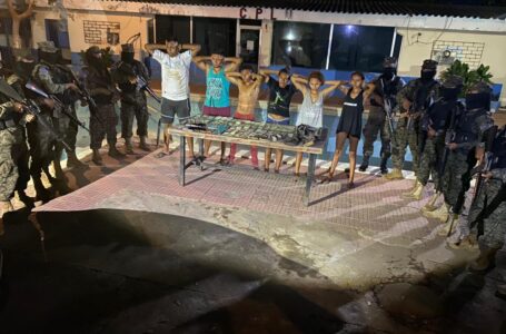Seis pandilleros capturados en San Alejo, La Unión