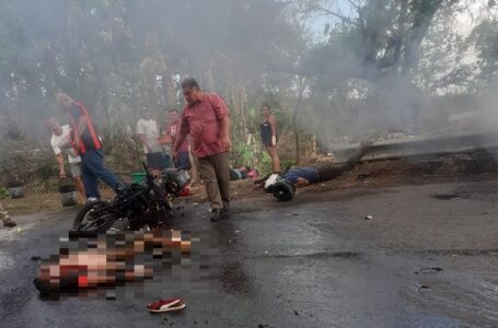 Accidente de motocicletas deja dos personas fallecidas y tres lesionadas en San Miguel