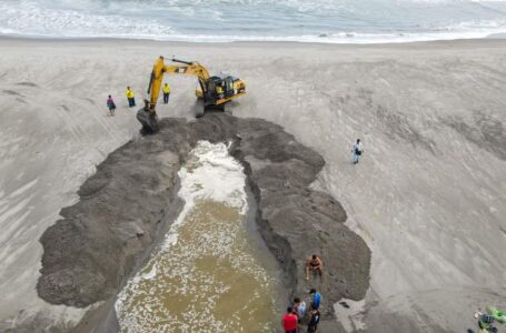 Obras Públicas realizó tareas de mitigación en varias playas para evitar inundaciones