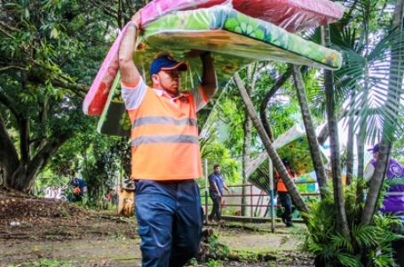 Preparan albergue El Polvorín para alojar a personas afectadas por lluvias