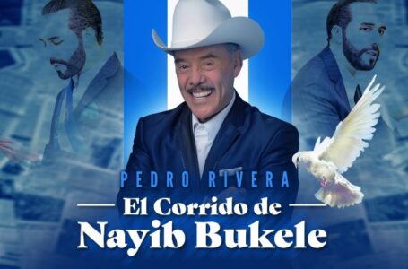 Productor y cantante mexicano Pedro Rivera lanza su tema «El corrido de Nayib Bukele»