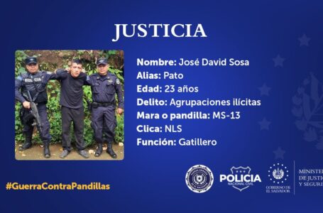 Capturan a gatillero de la MS13 involucrado en tres homicidios en Ciudad Barrios