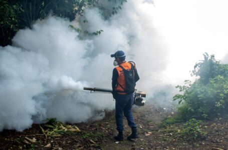 Salud realiza jornada de fumigación en la colonia Primavera, Santa Ana