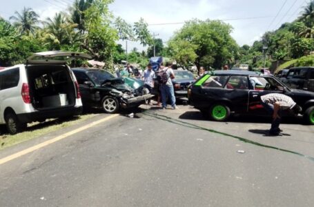 Protección Civil atiende múltiple accidente de tránsito en carretera a Santa Ana