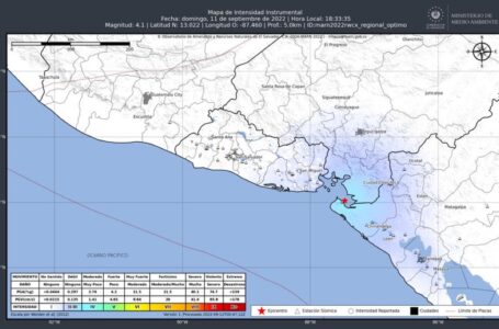 Sismo de 4.1 se registra en el Golfo de Fonseca
