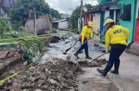 Gobierno construye obras de mitigación en la comunidad Quiroa 2