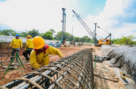Obras Públicas continúa este fin de semana sus labores de construcción del paso a desnivel de Opico
