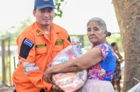 Cantones y caseríos de Tecoluca fueron beneficiados con ayuda alimentaria