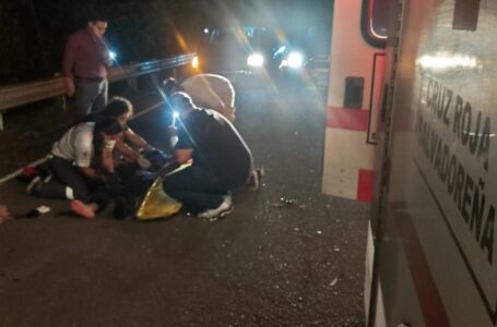 Motociclista lesionado por accidente en carretera a Quezaltepeque
