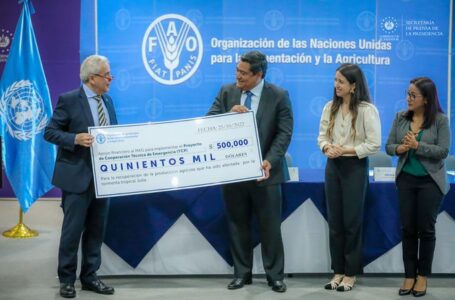 Gobierno recibe donativo de $500 mil para productores afectados por tormenta Julia