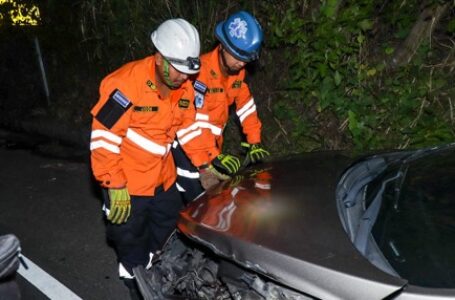 Protección Civil reporta accidente de tránsito en calle a Mariona, Mejicanos