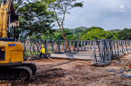 MOP avanza en construcción de puente temporal en Dolores, Cabañas