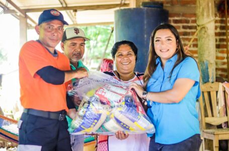 Gobierno continúa entregando alimentos a las familias afectadas por las lluvias