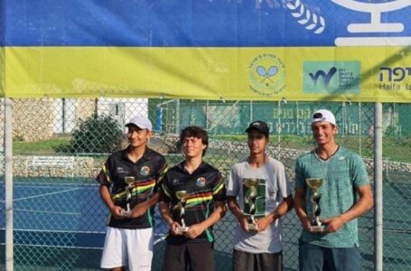 Salvadoreño César Cruz gana segundo lugar en tenis en certamen de Haifa, Israel