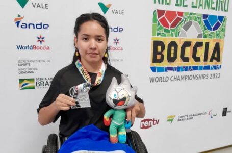 Salvadoreña Rebeca Duarte subcampeona del World Boccia Championships