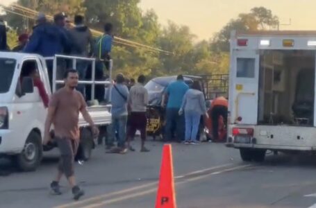 Accidente en desvío a Comalapa deja varios lesionados