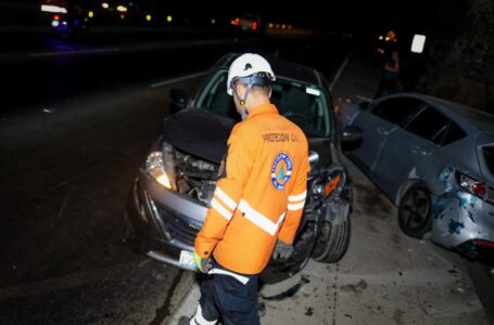 Reportan dos accidentes de tránsito ocurridos la noche del sábado