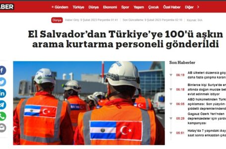 Diarios turcos resaltan ayuda enviada por presidente Bukele