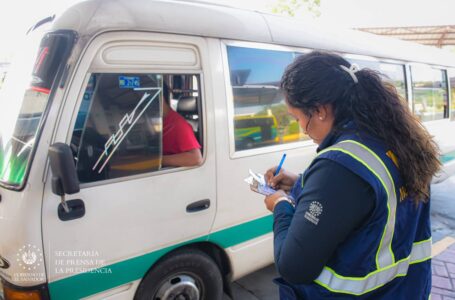 Verifican estado de unidades de transporte colectivo en Soyapango