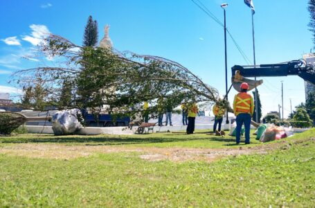 Obras Públicas avanza en remodelación de plazas Libertad y Salvador del Mundo