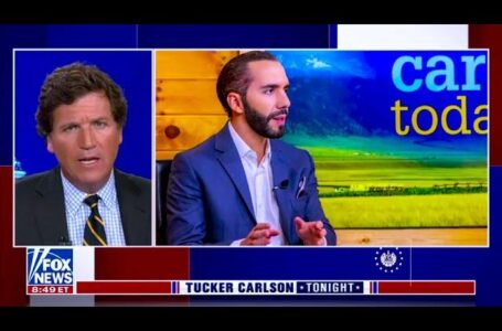 Nayib Bukele recordó entrevista con Tucker Carlson