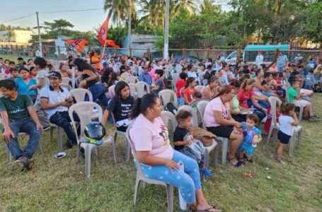 Familias de La Paz Oeste siguen reforzando la convivencia comunitaria