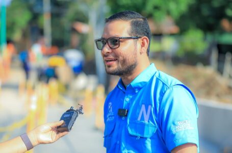 Candidato a alcalde por Sonsonate Centro, Rafael Arévalo, supervisa obras