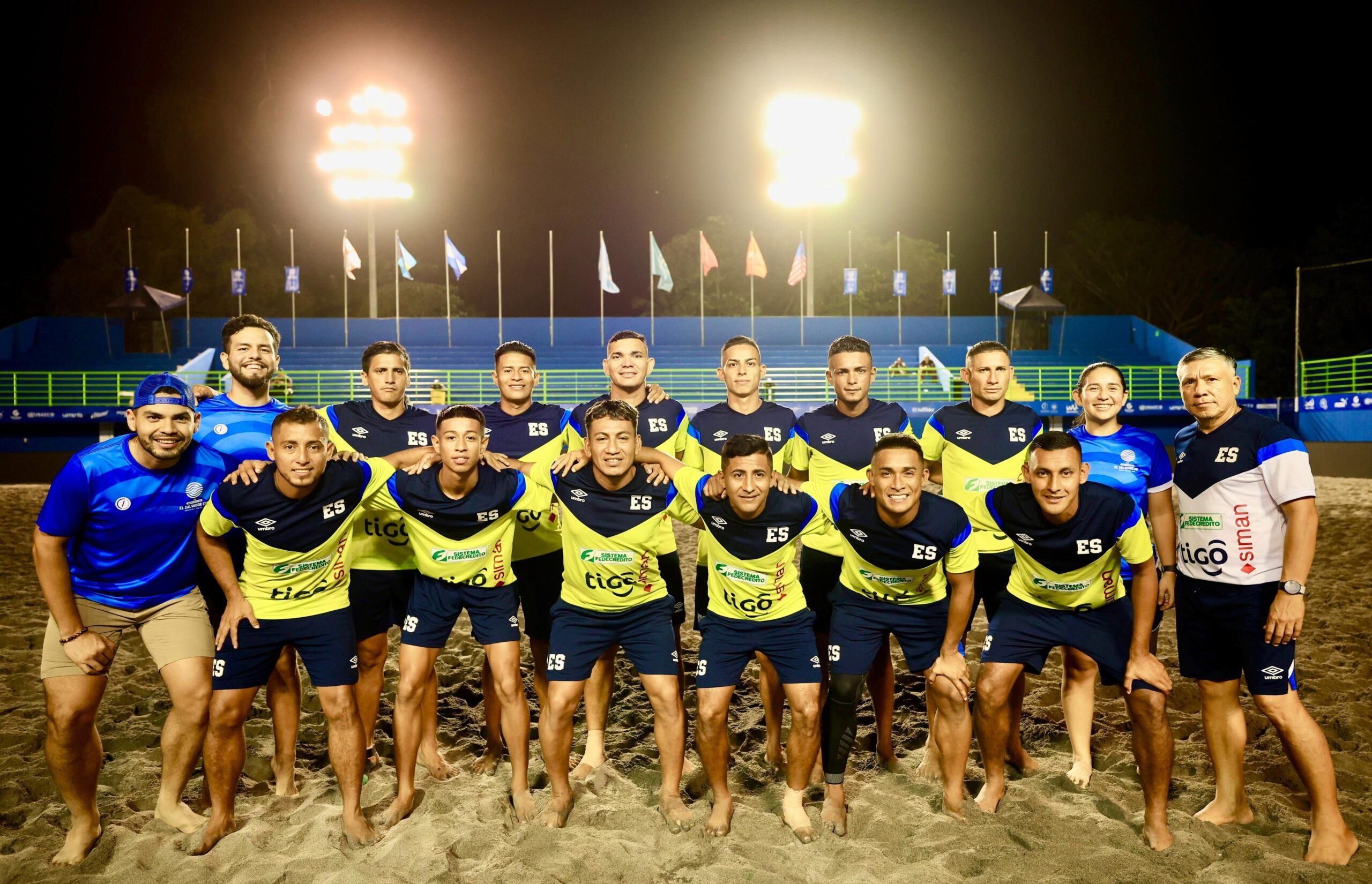 El Salvador debuta hoy en fútbol playa contra Bahamas y Marruecos 