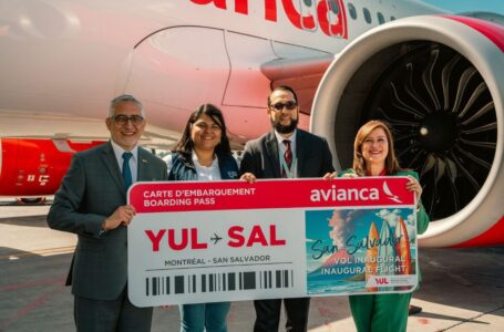 Avianca inaugura nueva ruta entre Montreal y El Salvador