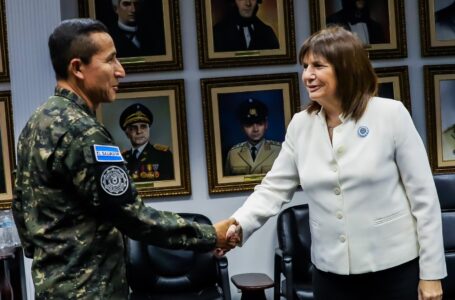 Ministra de Seguridad de Argentina se reúne con ministro de la Defensa