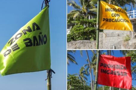 Protección Civil explica el significado de los banderines en la playa