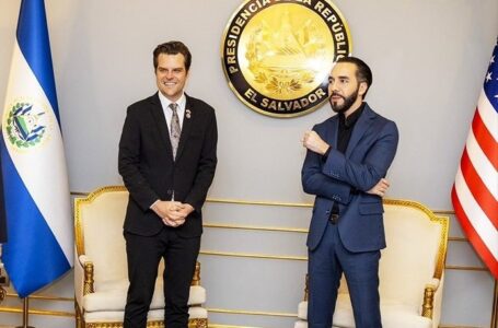 Presidente Bukele reconoce la designación de Matt Gaetz como fiscal general de EE.UU.